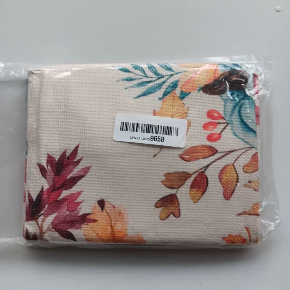 New AACORS Pair of Seasonal Pillow Covers Pumpkins Leaves 15